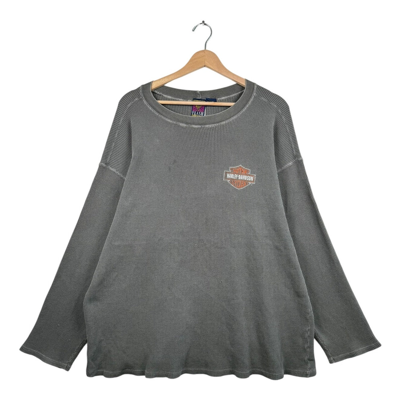 Vintage Harley Davidson Chandler’s Cycle Texas Thermal Long Sleeve T-Shirt