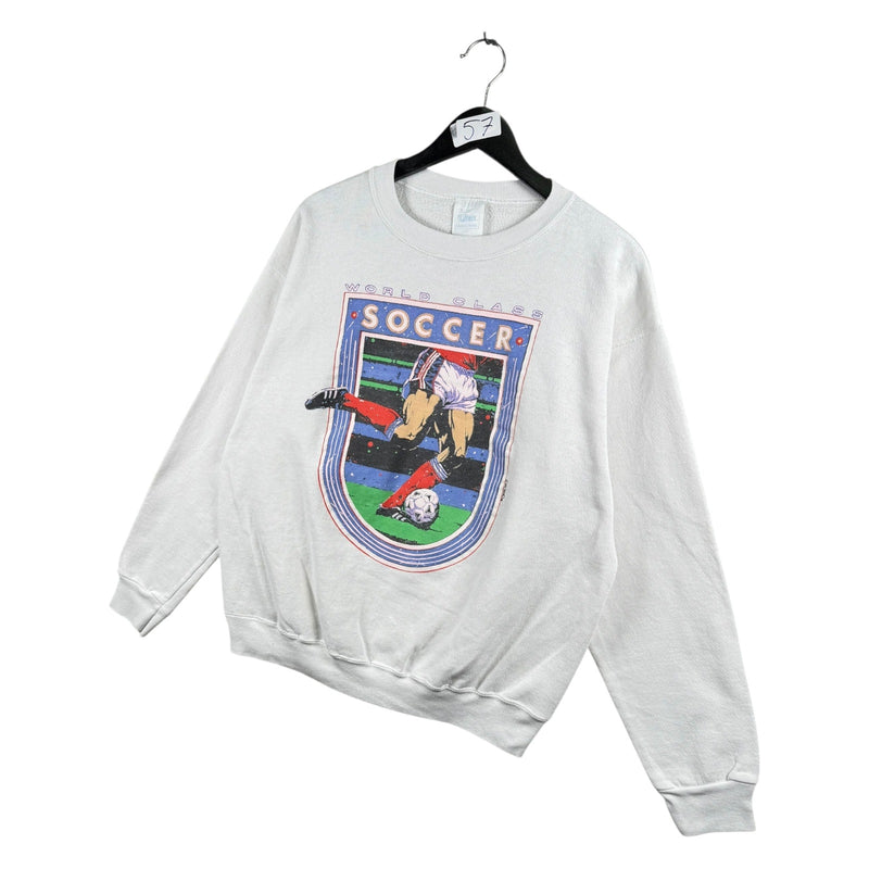 Vintage World Class Soccer Blackhawks Coach Crewneck