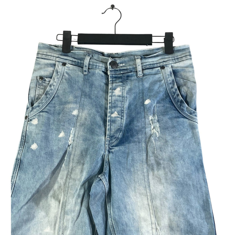Vintage Yakuza Distressed Denim Shorts 38