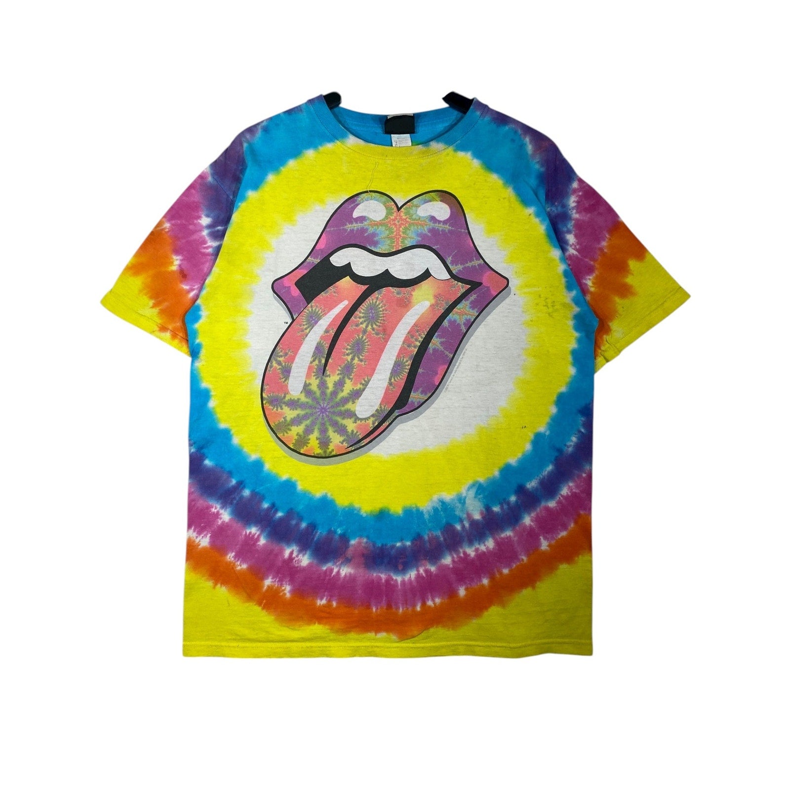 Vintage Rolling Stones Tie Dye Band Graphic T-Shirt