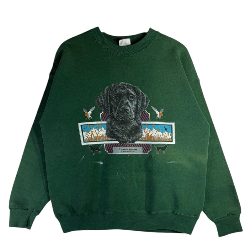 Vintage Labrador Retriever Dog Graphic Crewneck