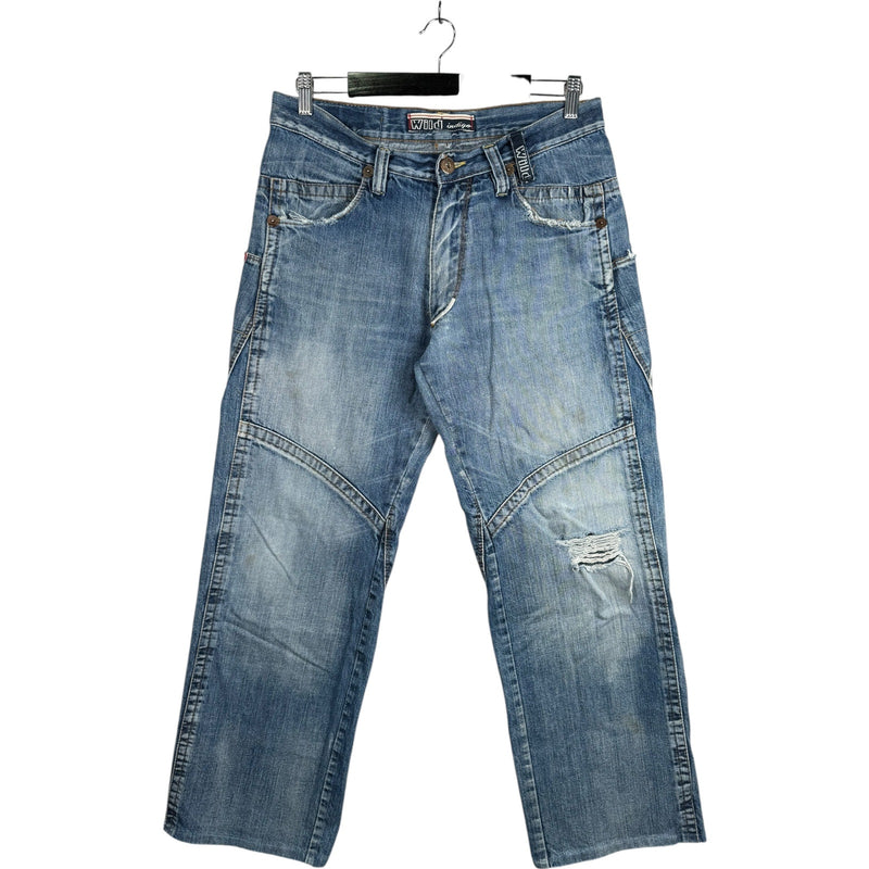 Vintage Wild Indigo Straight Leg Denim Jeans 34