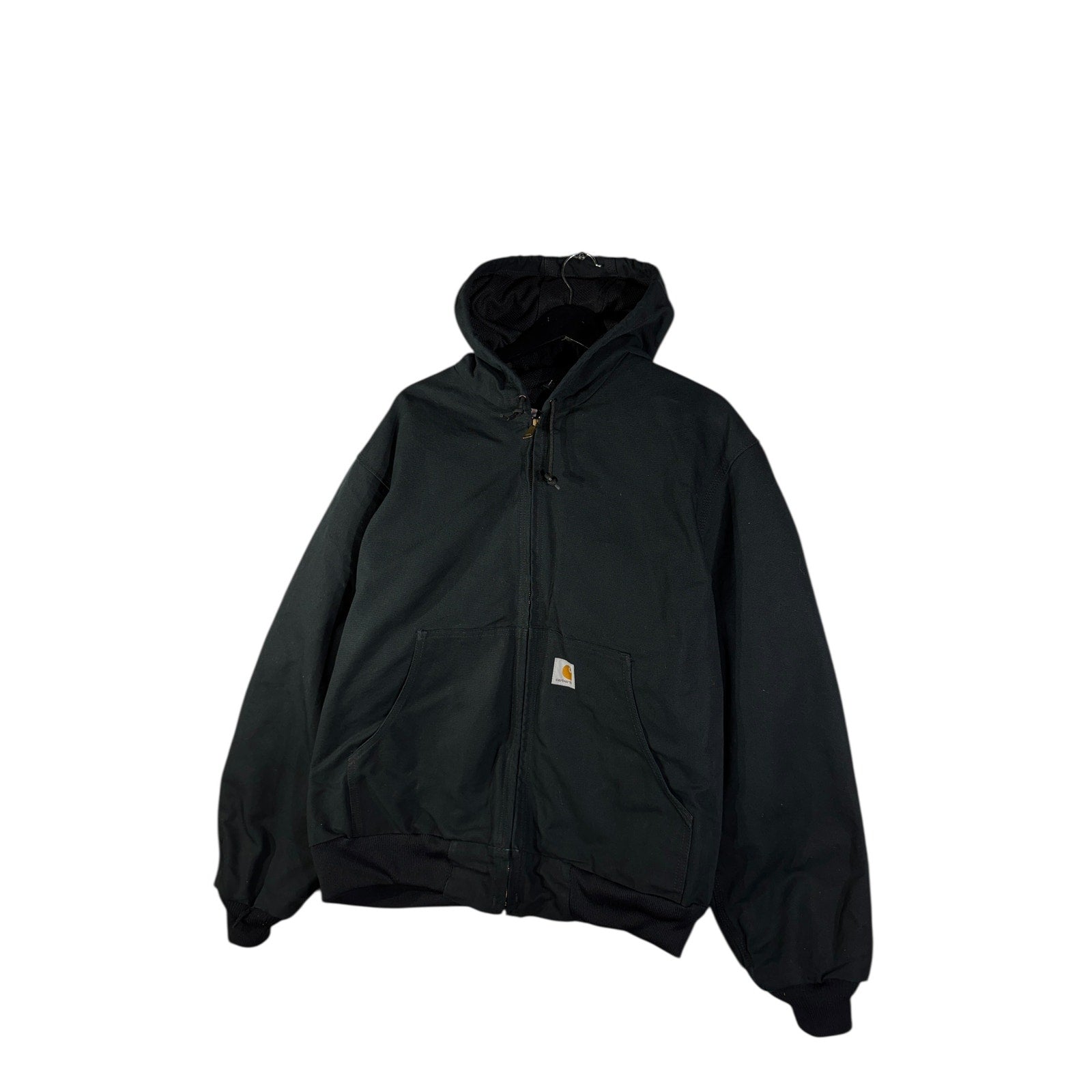 Vintage Carhartt Canvas Hooded Full Zip Workwear Jacket