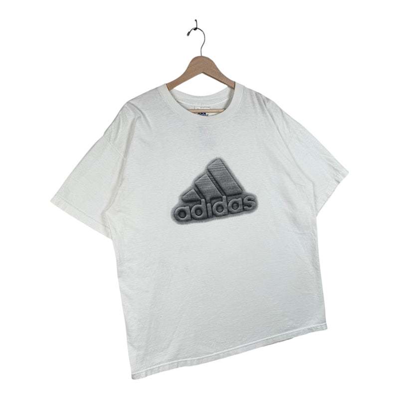 Vintage Adidas 3D Logo Graphic T-Shirt