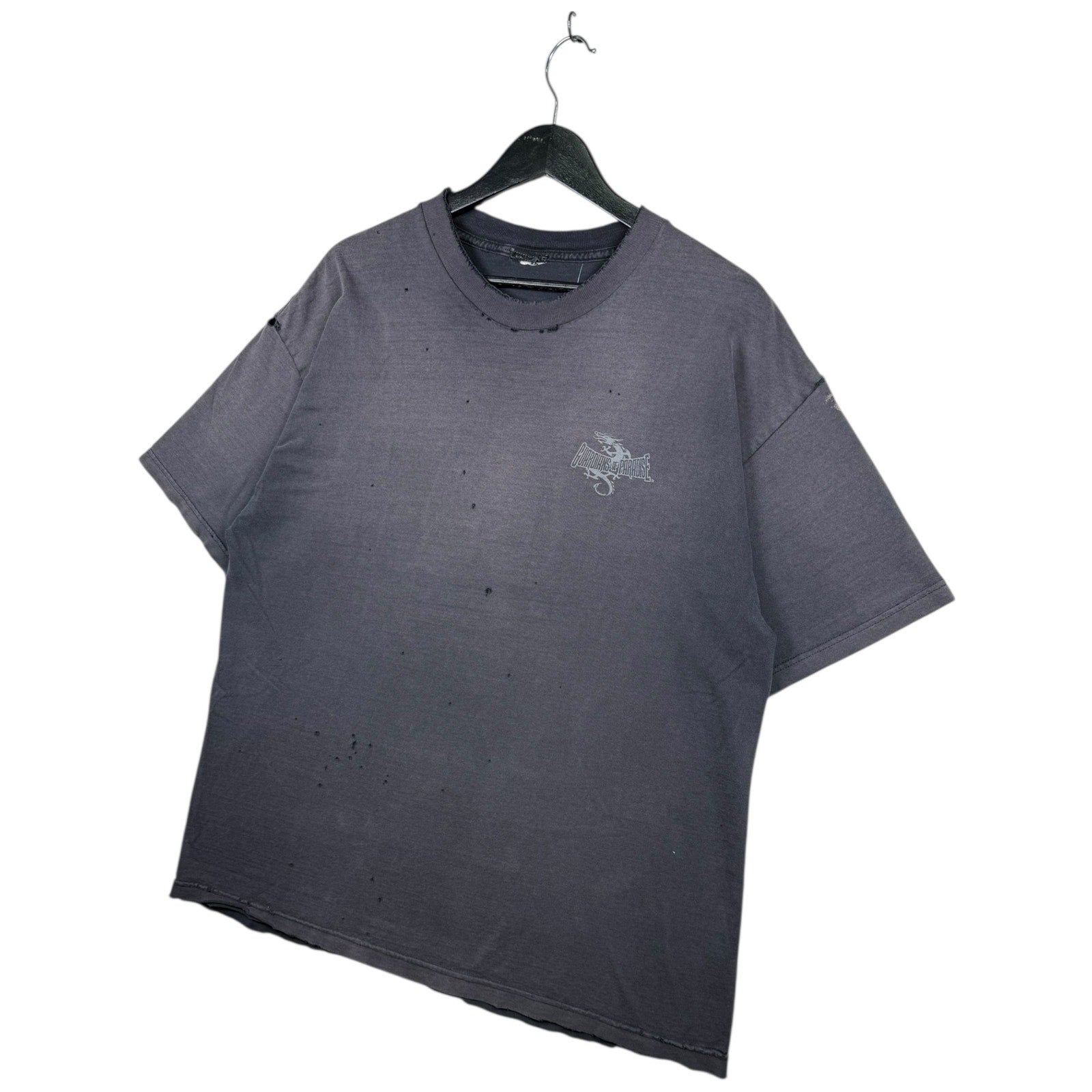 Vintage Dragon Tiger Yin Yang Distressed T-Shirt