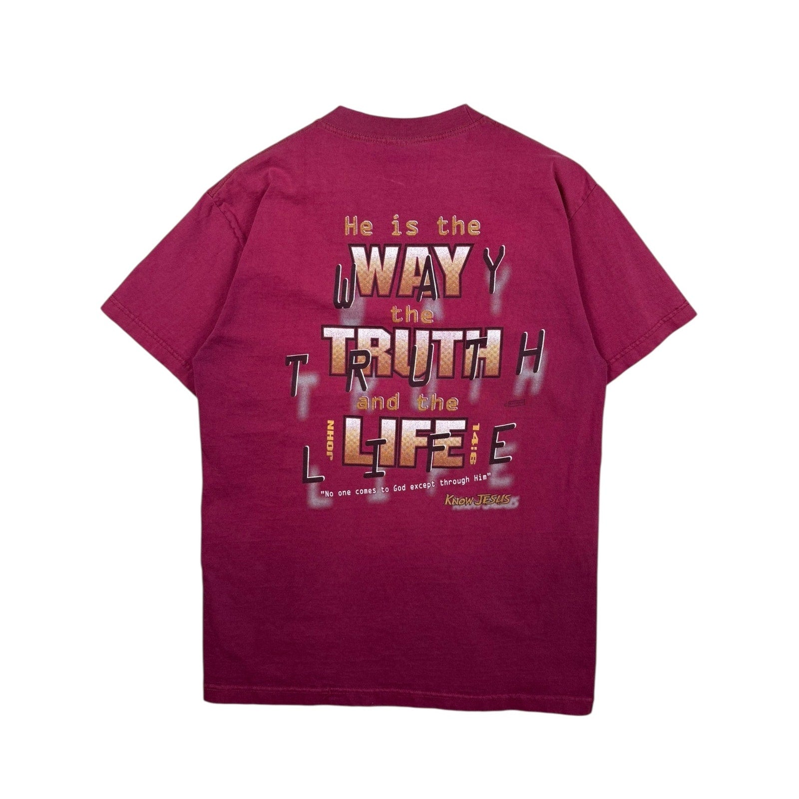 Vintage John 14:6 Way Truth Life Know Jesus T-Shirt