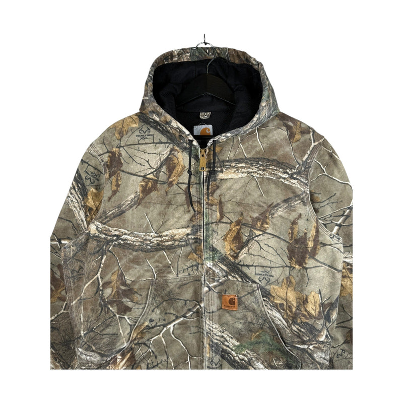 Vintage Carhartt Camo Full Zip Hoodie