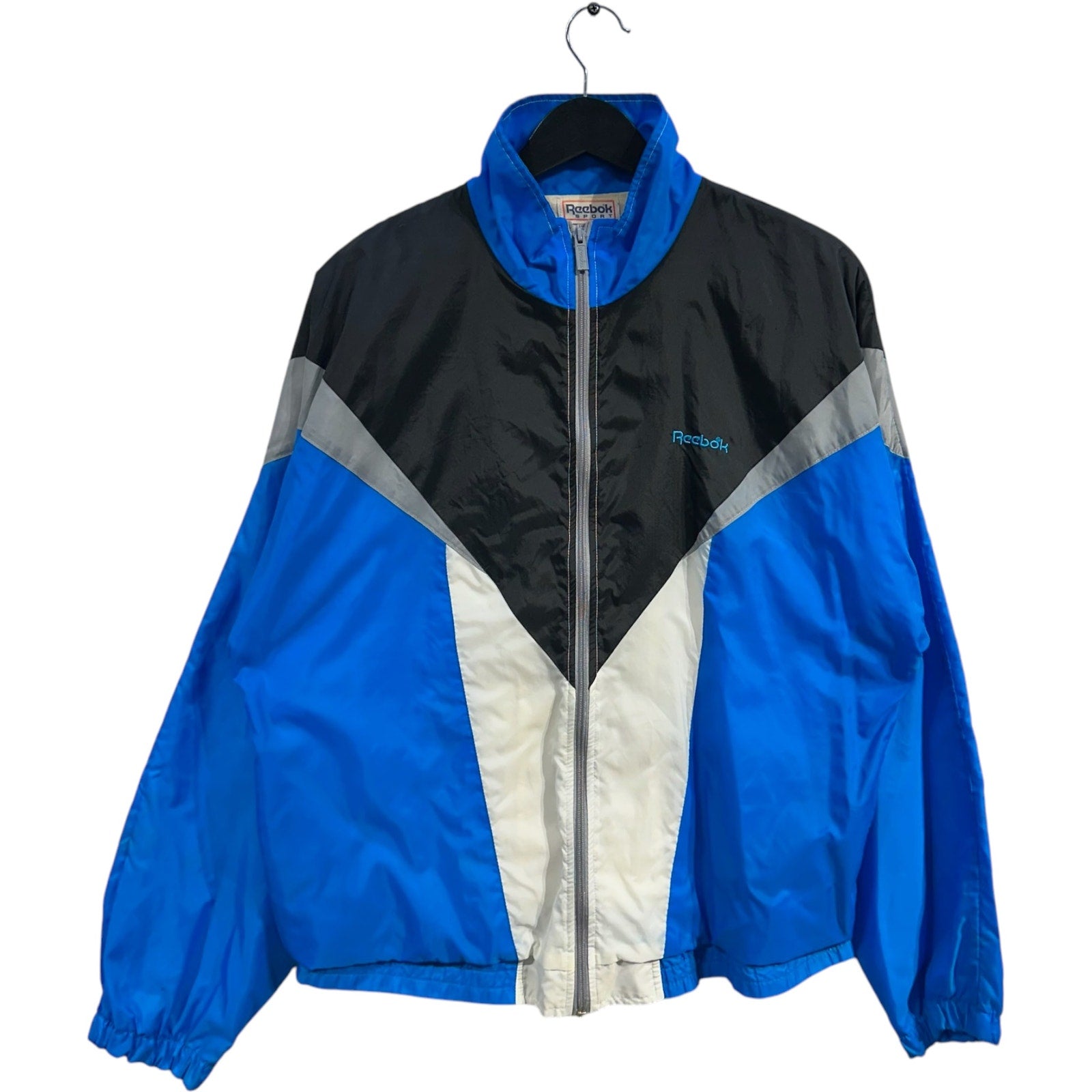 Vintage Reebok Color Block Full Zip Windbreaker