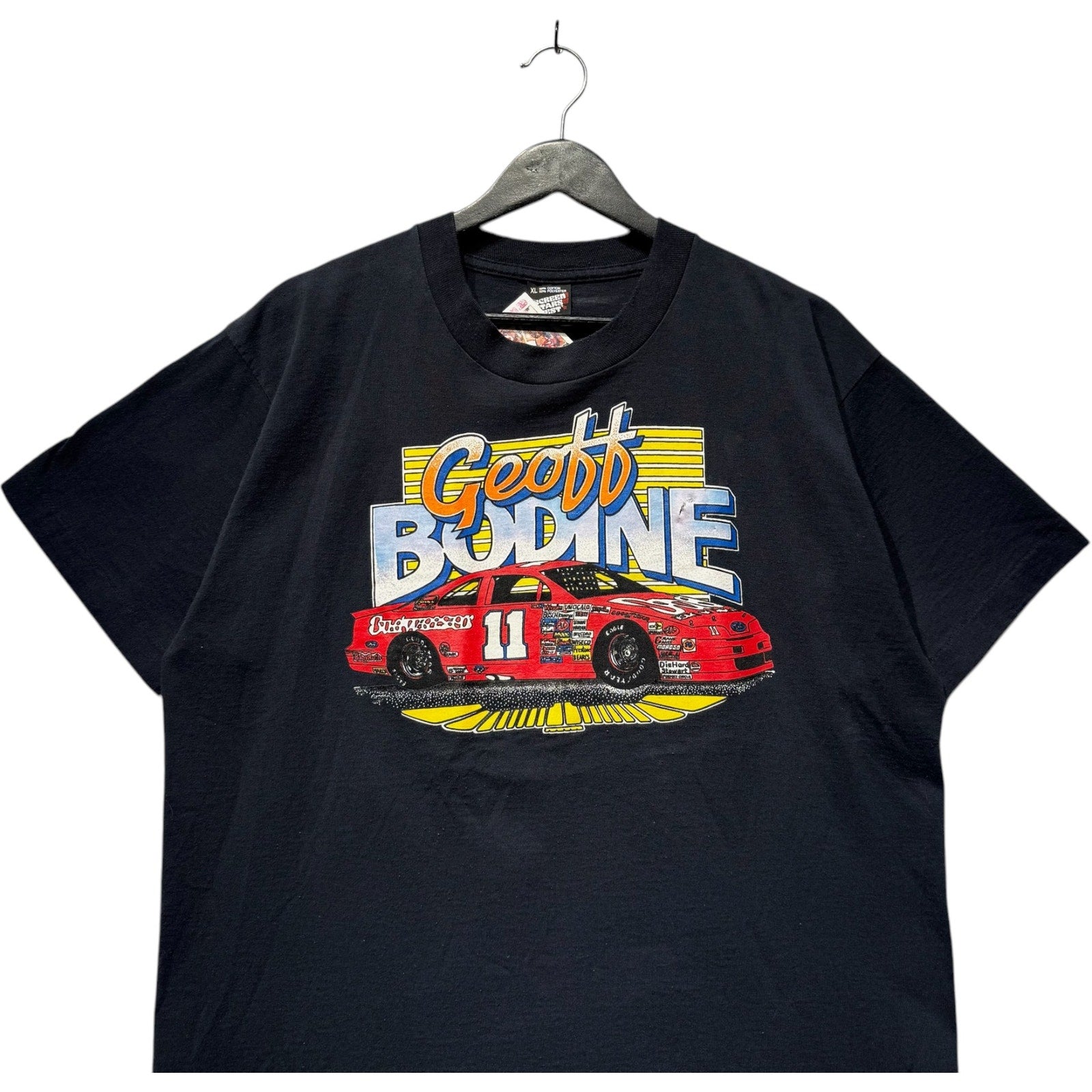 Vintage Geoff Bodine Budweiser NASCAR Tee