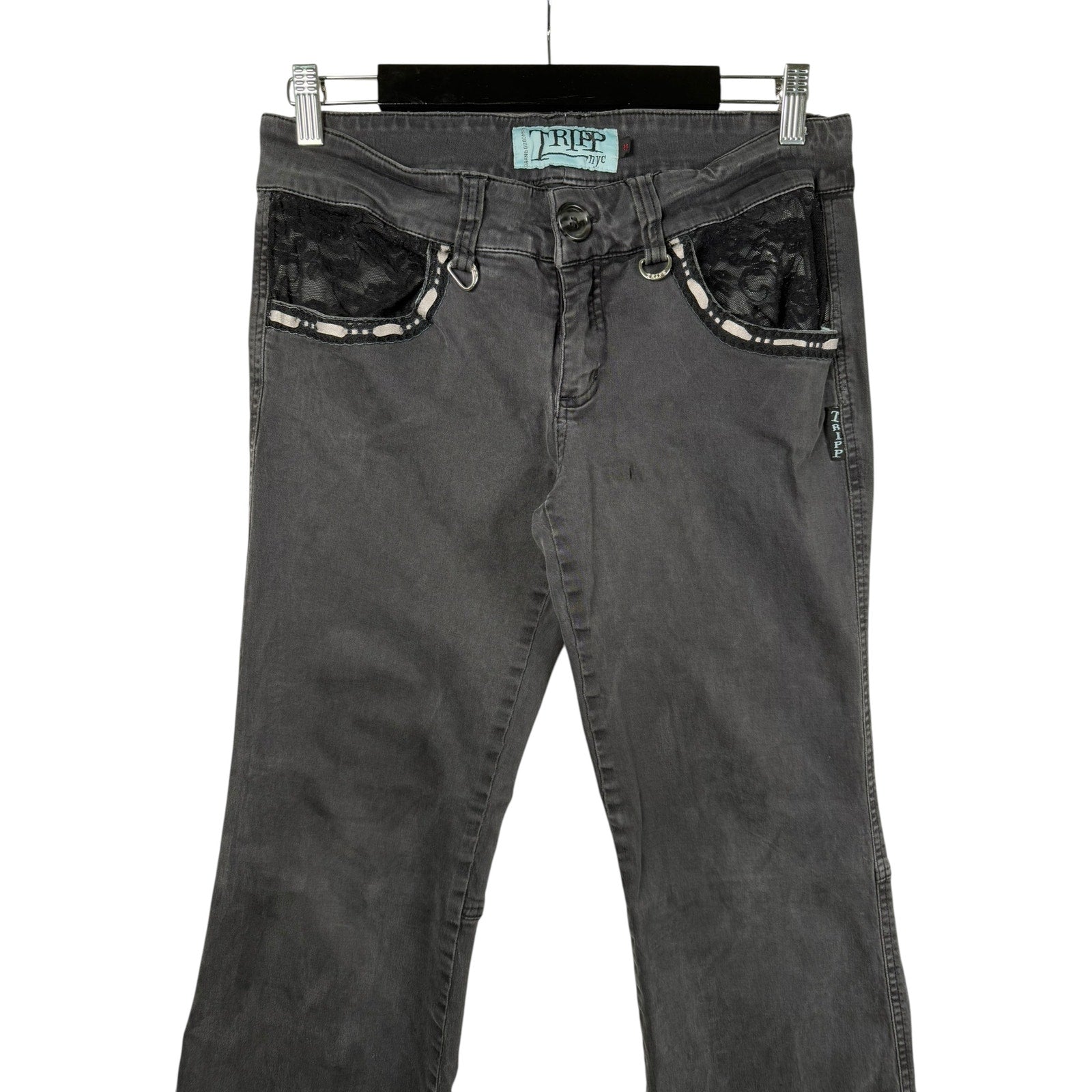 Vintage Tripp NYC Goth Punk Wide Leg Jeans 32