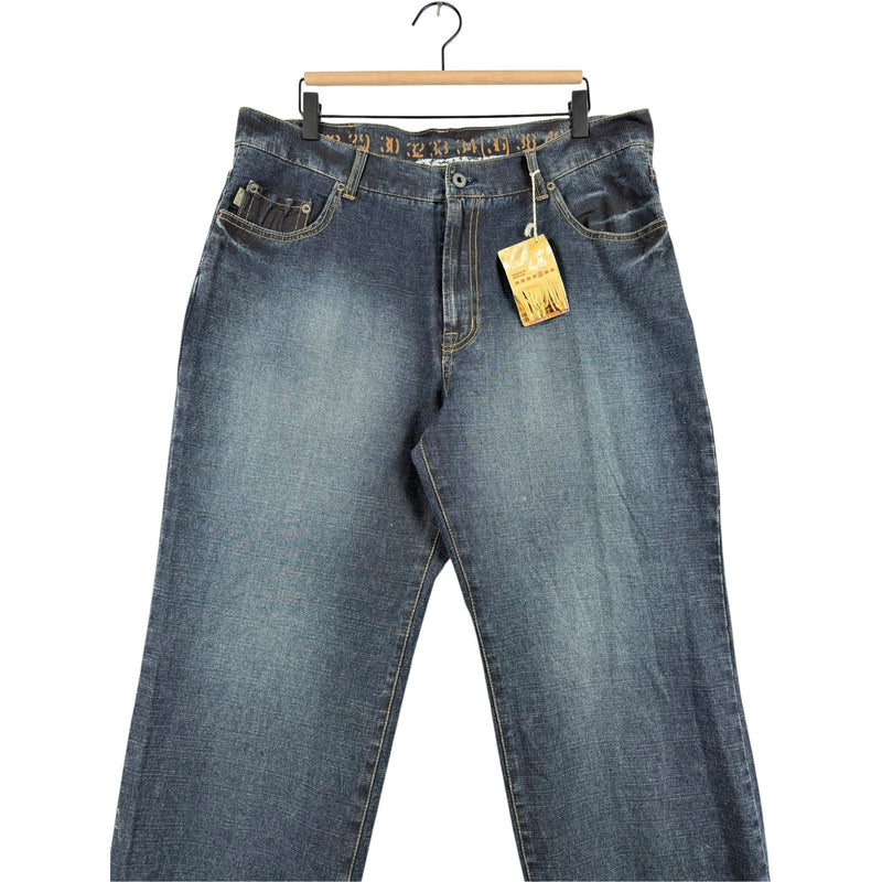 Vintage NWT Parts Faded Straight Leg Denim Jeans 36x30