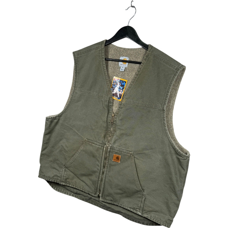 Vintage Carhartt Sherpa Lined Workwear Vest