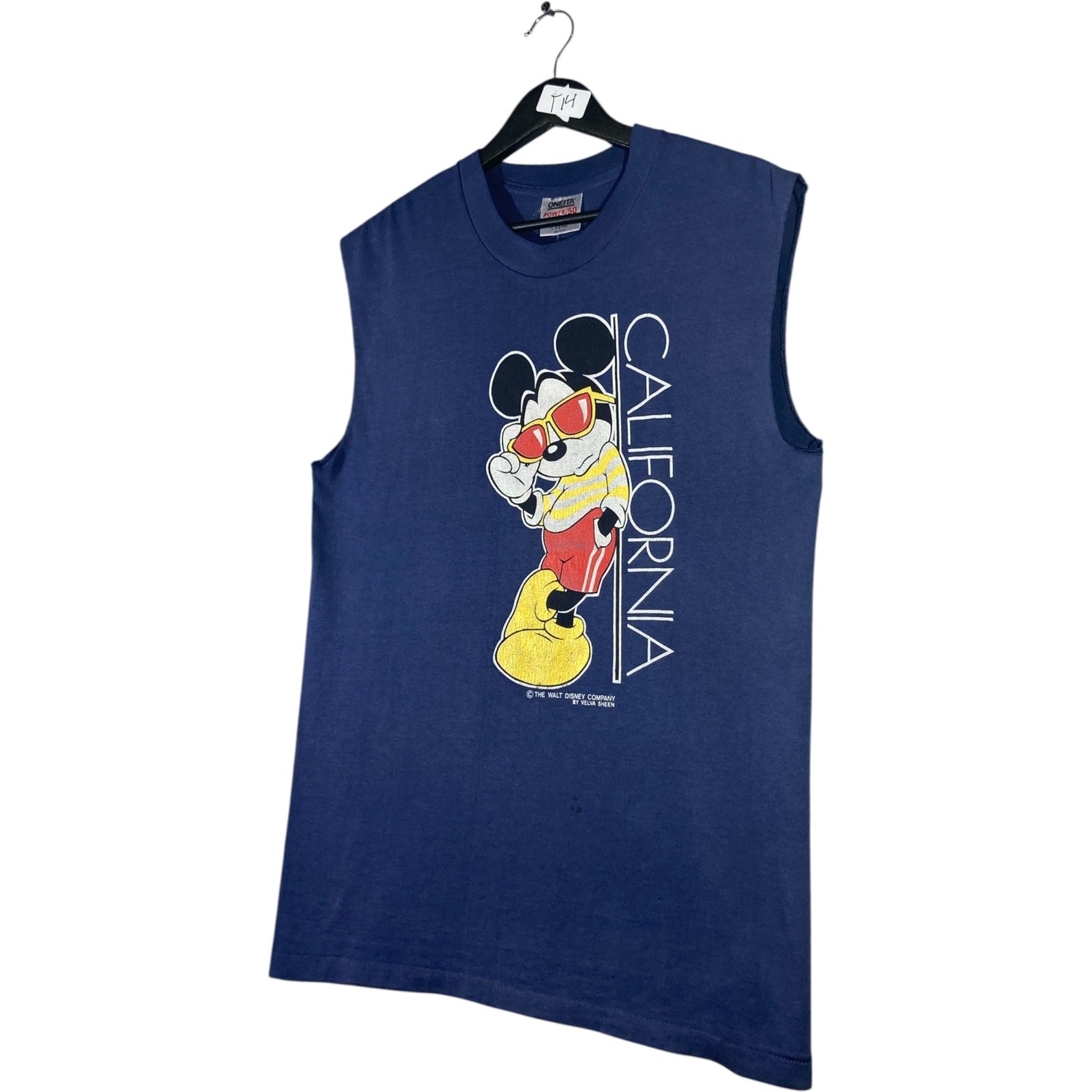 Vintage Mickey Mouse Muscle Sleeves Tank Top