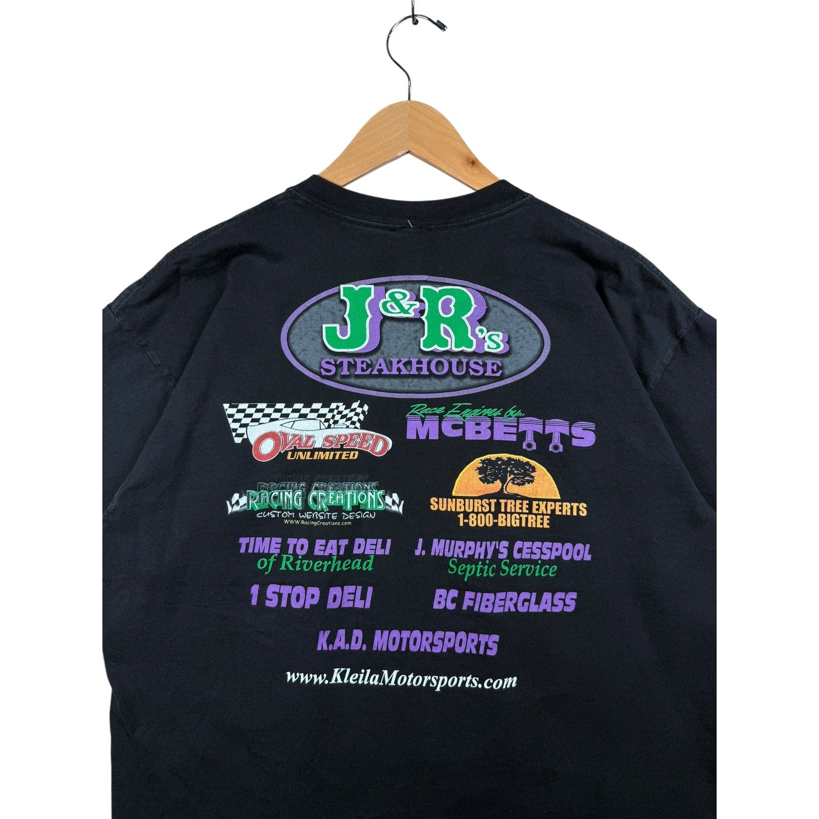 Vintage NASCAR Greg Kleila Motorsports J&R's Steakhouse T-Shirt