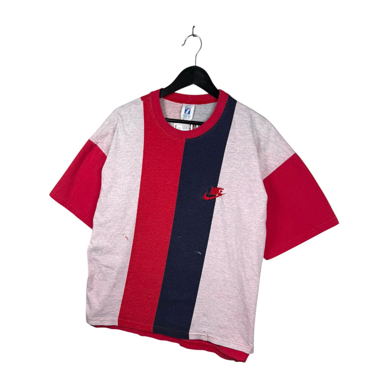 Vintage Nike Embroidered Swoosh Colorblock T-Shirt