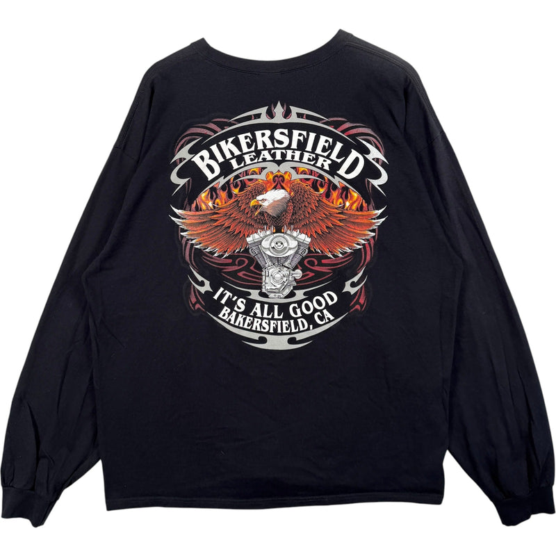 Vintage Hot Leathers Bikersfield Bald Eagle Crewneck