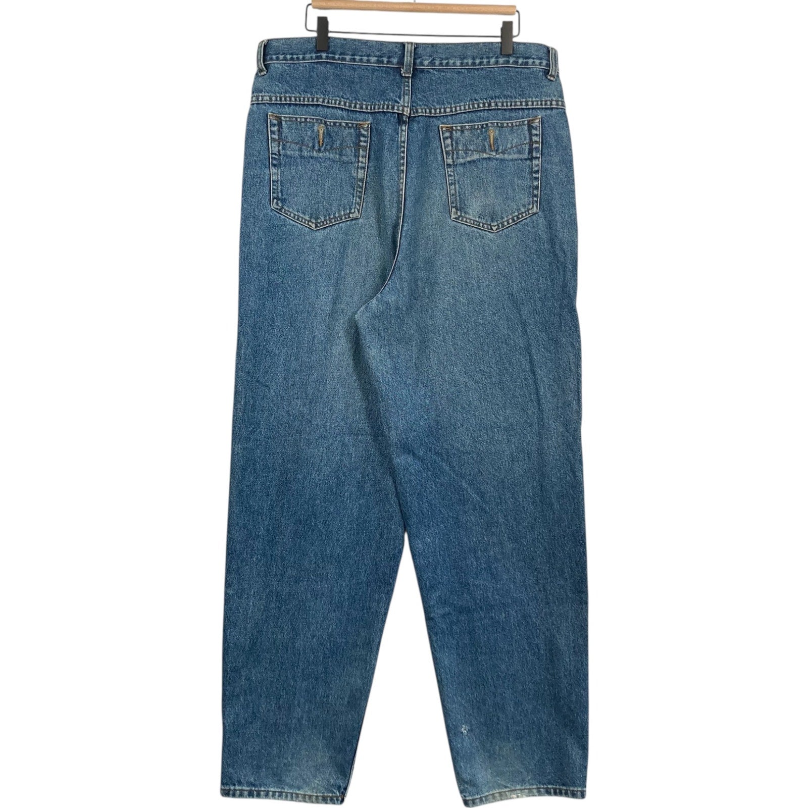 Vintage Faded Straight Leg Denim Jeans 36x30