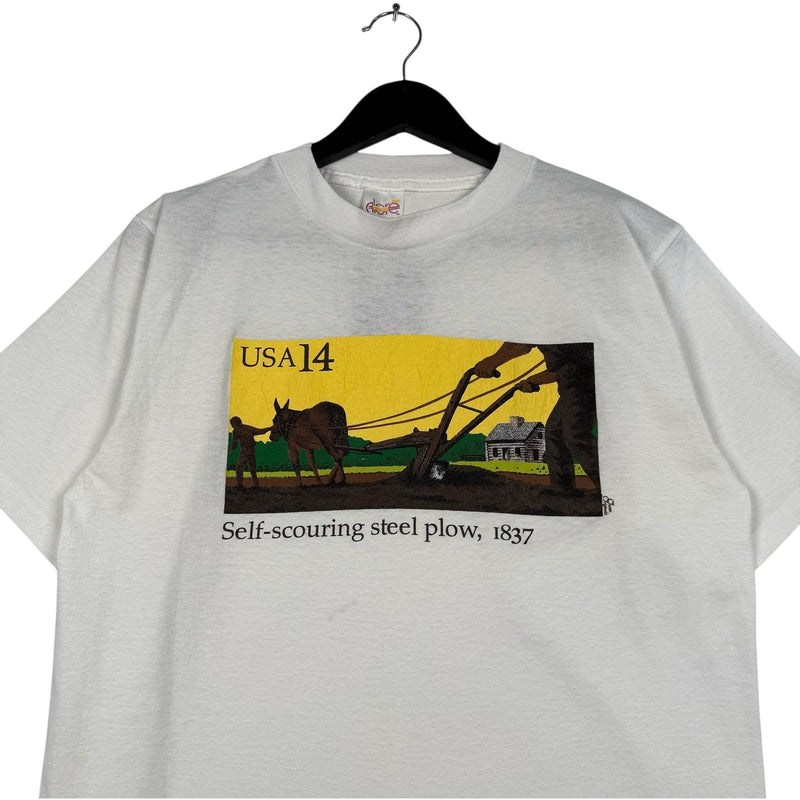 Vintage USA14 Self Scouring Steel Plow Tee