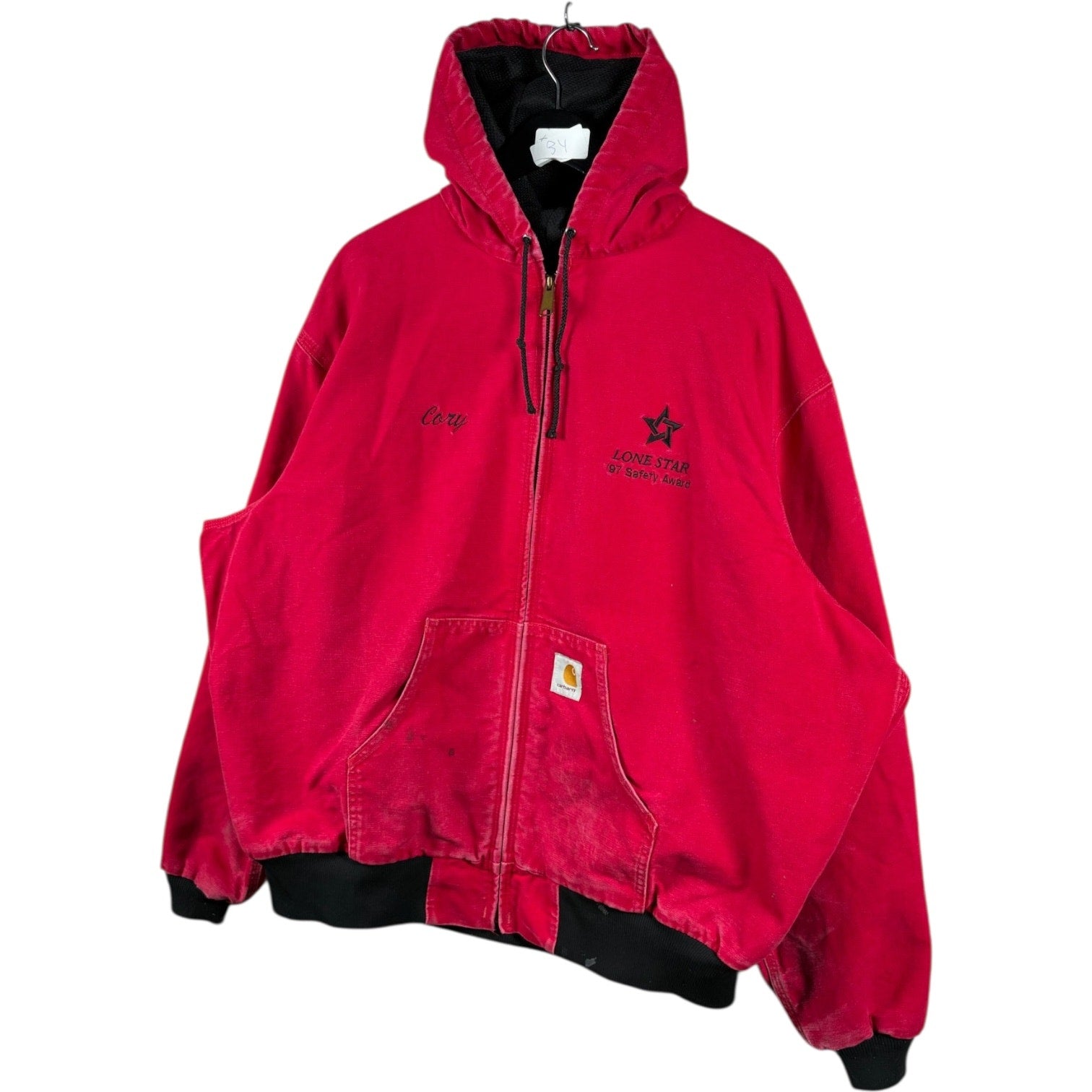 Vintage Carhartt Canvas Full Zip Hooded Workwear Jacket