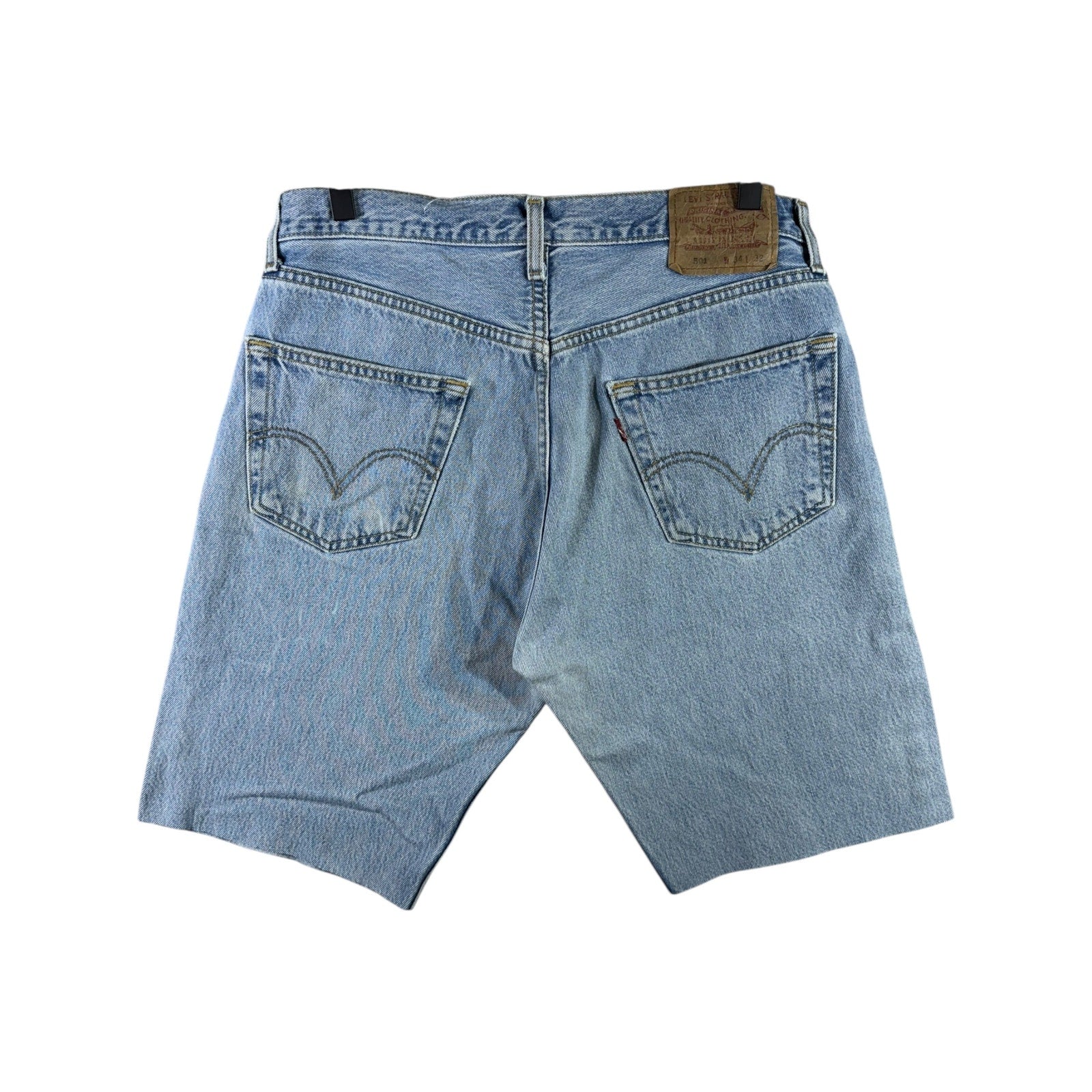 Vintage Levi's 501 Denim Raw Hem Cut Off Shorts 34