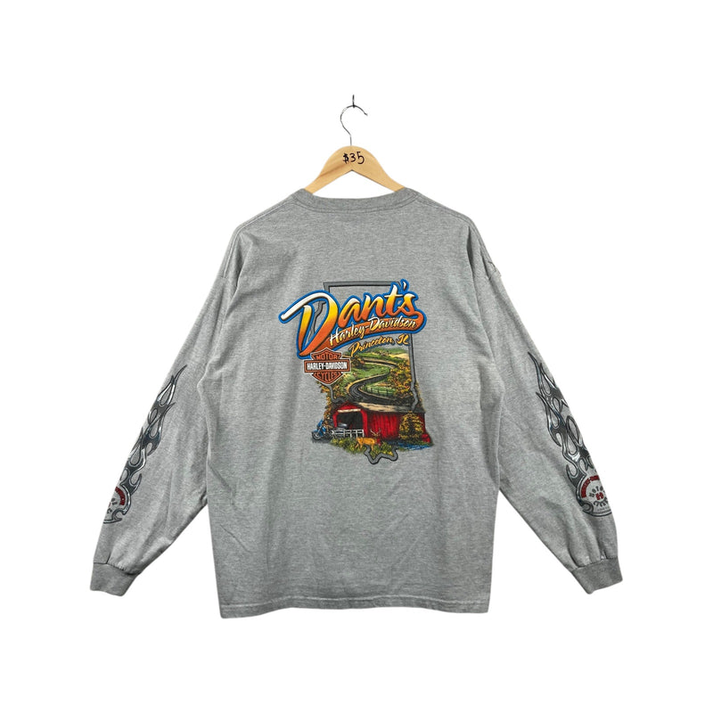 Vintage Harley Davidson Dant’s Princeton IL Long Sleeve T-Shirt
