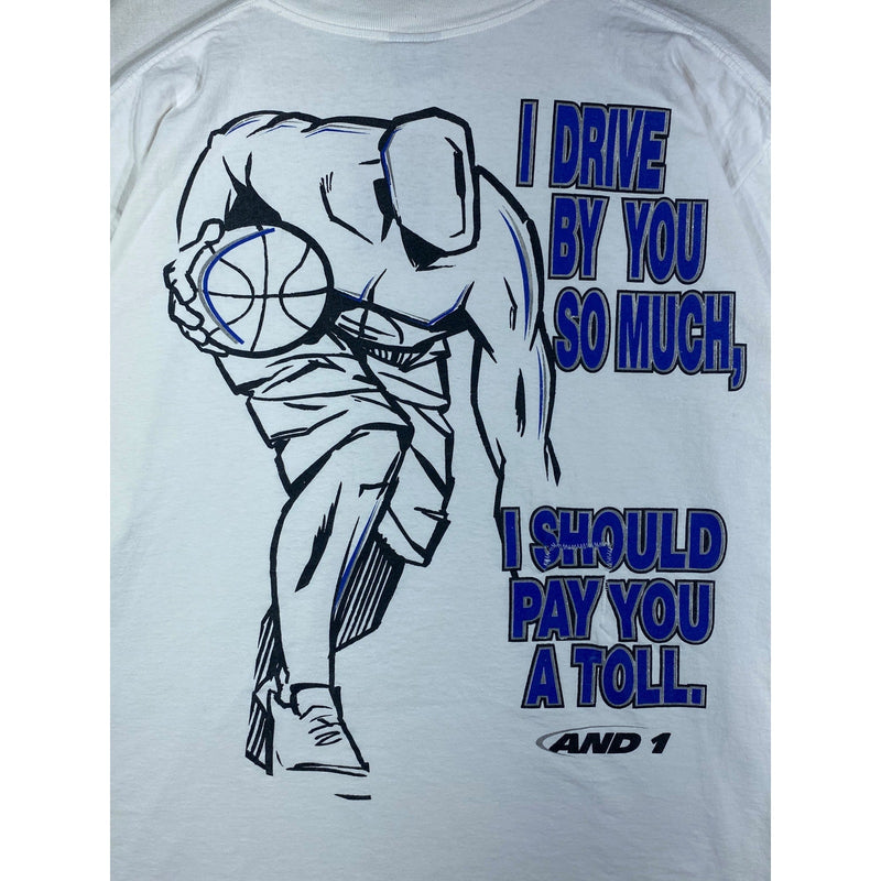 Vintage And1 Basketball Graphic Print T-Shirt