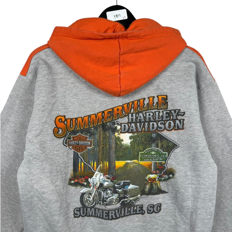 Vintage Harley Davidson Summerville Two Tone Hoodie