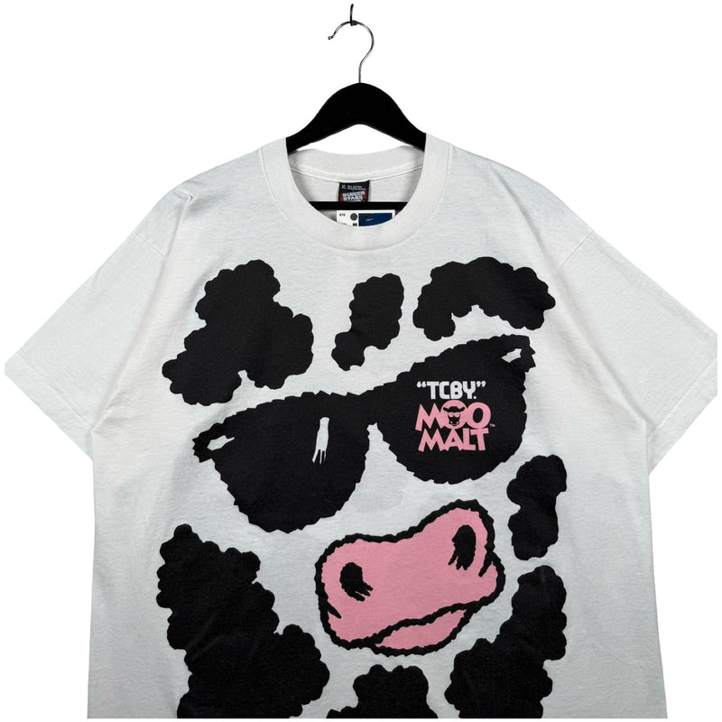 Vintage TCBY Moo Malt Cow Face T-Shirt