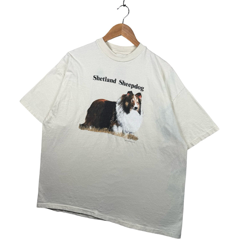 Vintage Shetland Sheepdog Dog T-Shirt