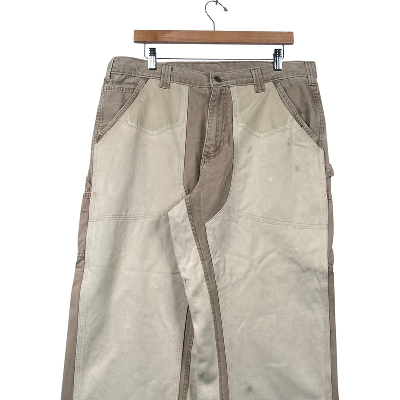 Vintage Carhartt Cut & Sew Double Knee Carpenter Pants 35x30