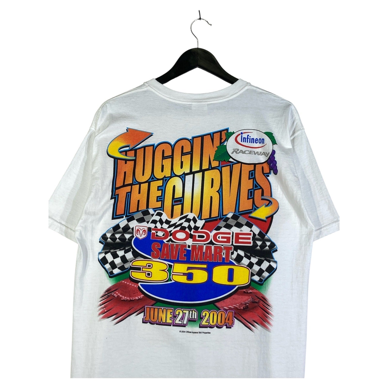 Vintage NASCAR Dodge Save Mart 350 T-Shirt