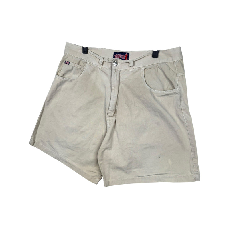 Vintage Embroidered Gangboy Patchwork Denim Shorts 37