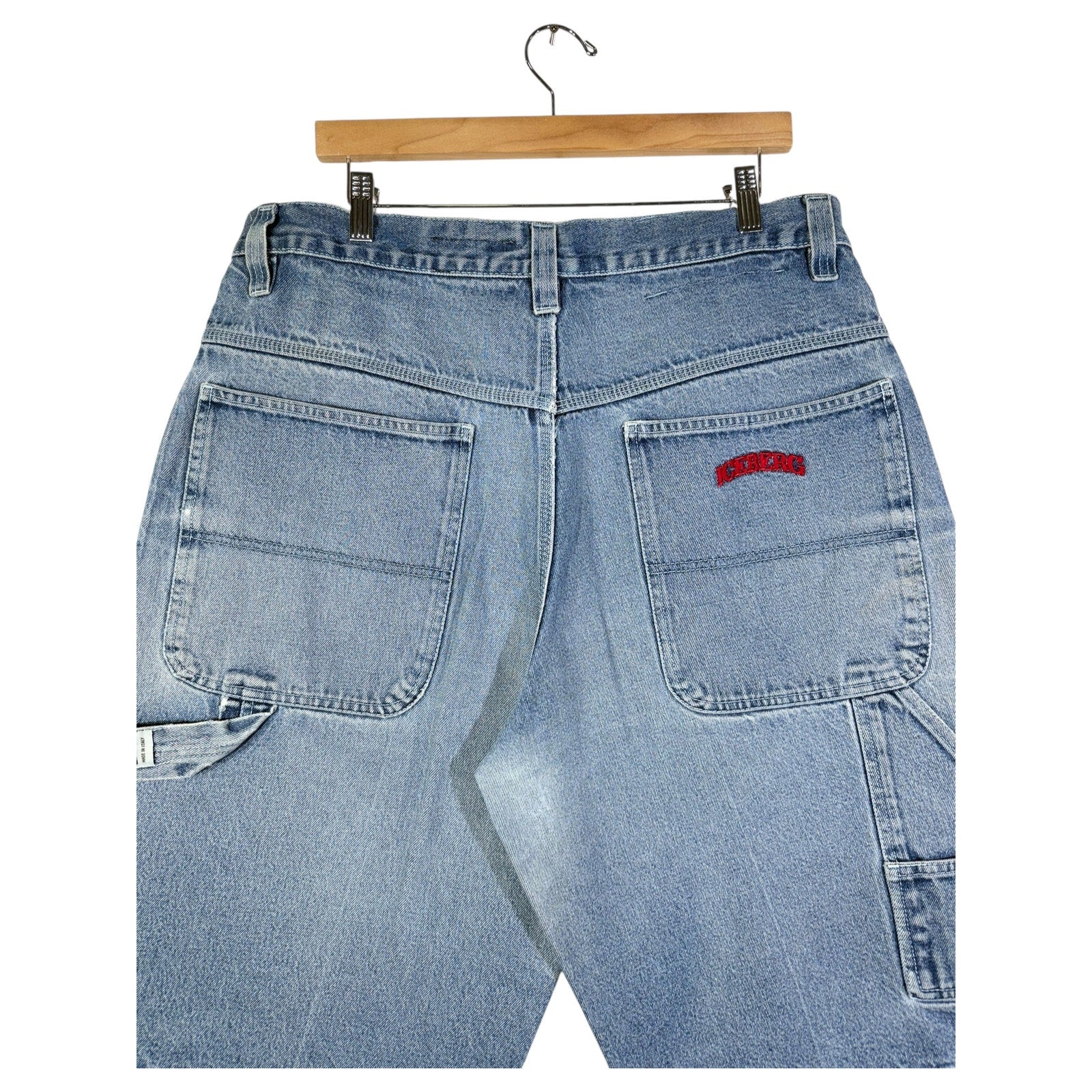 Vintage Iceberg Straight Leg Bermuda Jean Denim Shorts