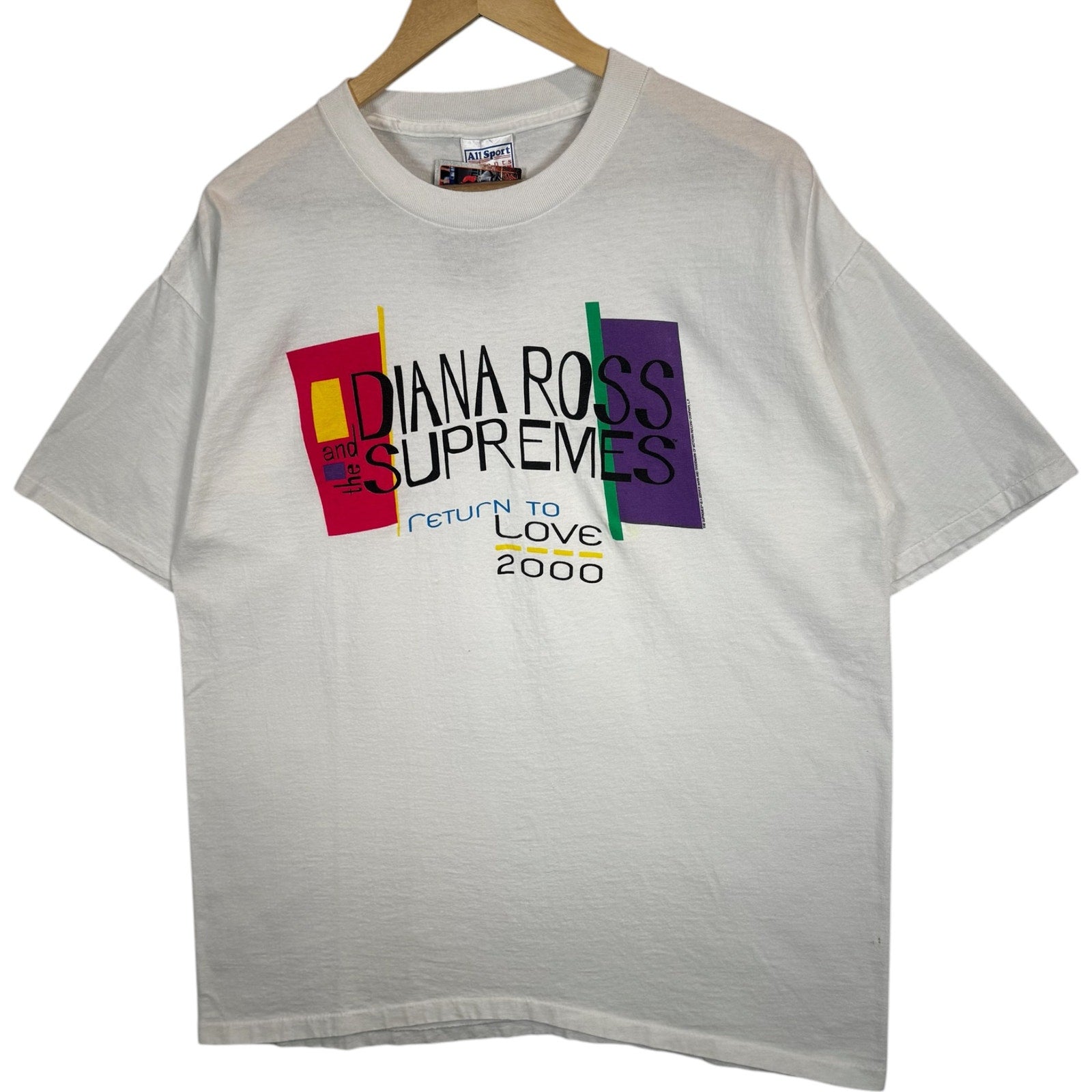 Vintage Diana Ross & The Supremes Return to Love Tour Tee 2000