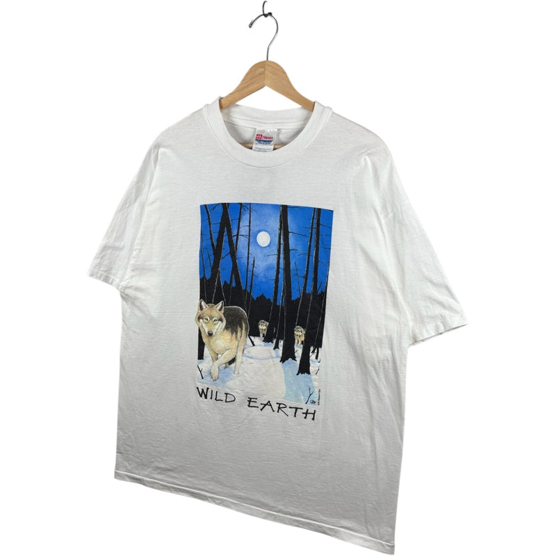 Vintage Wild Earth Wolf Moon T-Shirt XL