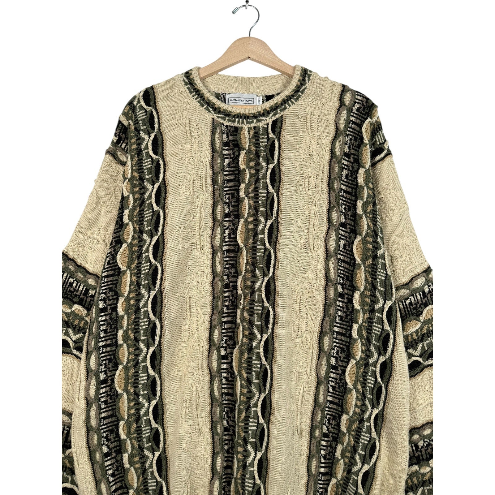 Vintage Alexander Loyd 3D Cable Knit Sweater