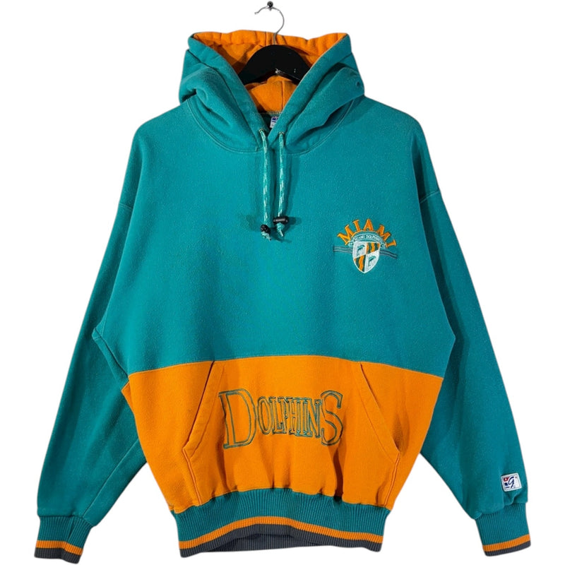 Vintage Miami Dolphins Embroidered Logo NFL Hoodie