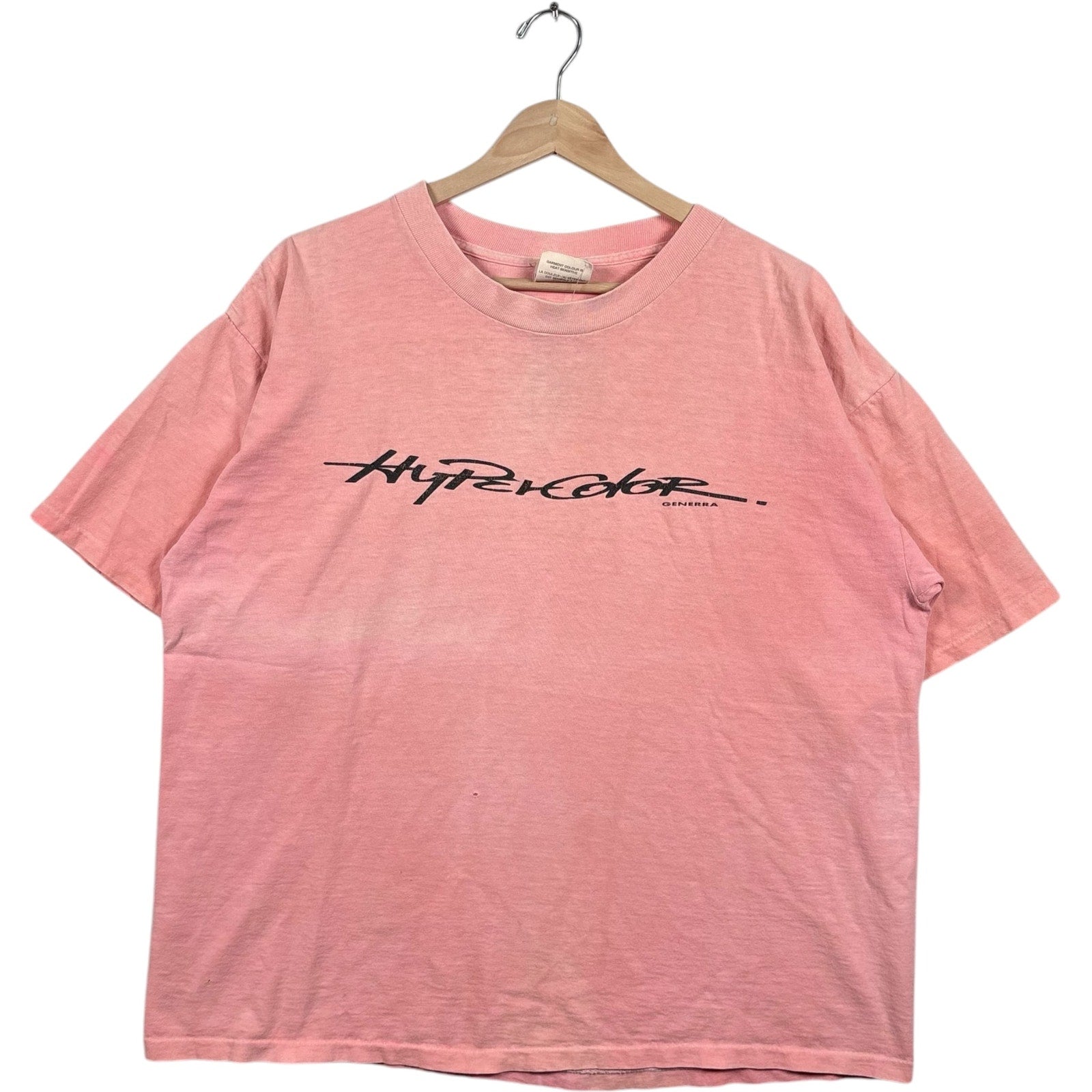 Vintage Hypercolor Genera Chest Spellout Tee