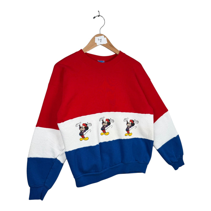 Vintage Disney Mickey Mouse Colorblock Crewneck