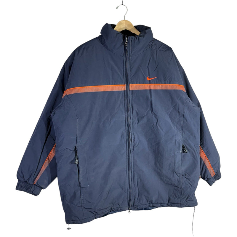 Vintage Nike ACG Mini Swoosh Logo Stripe Puffer Jacket