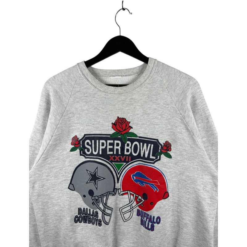 Vintage NFL Super Bowl 27 Dallas Cowboys vs Buffalo Bills Crewneck