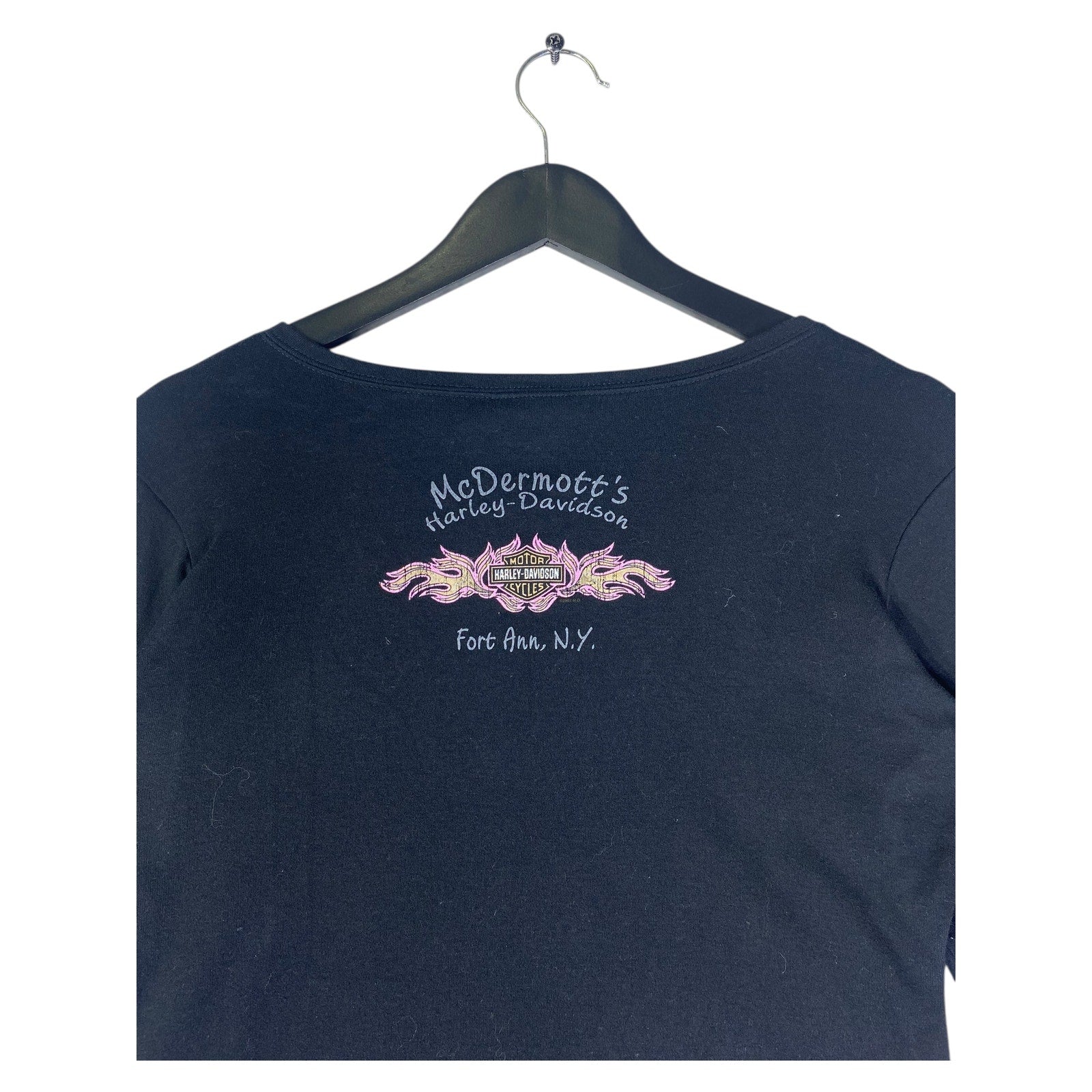 Vintage Women's Harley Davidson V-Neck Long Sleeve