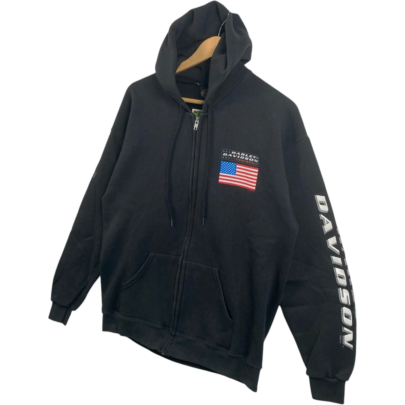 Vintage Harley Davidson Portsmouth, VA Full Zip Hoodie
