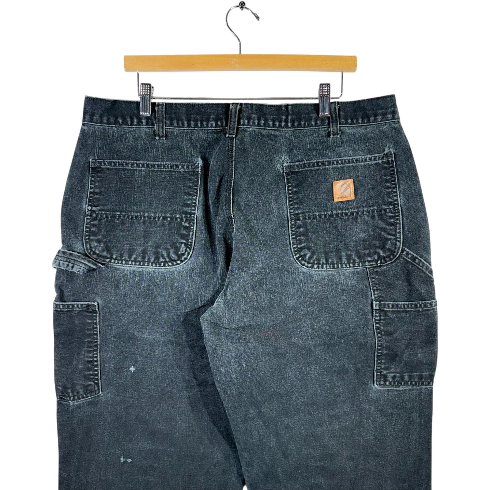 Vintage Carhartt Wide Leg Denim Carpenter Jeans 38 x 29