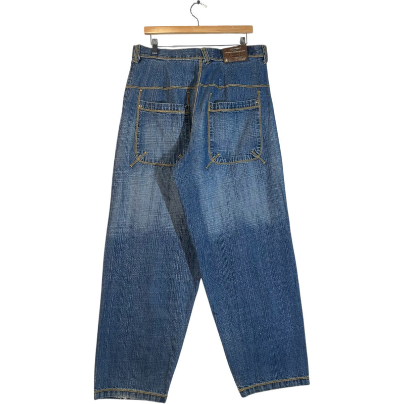 Vintage Evolution Wide Leg Denim Jeans 36x32