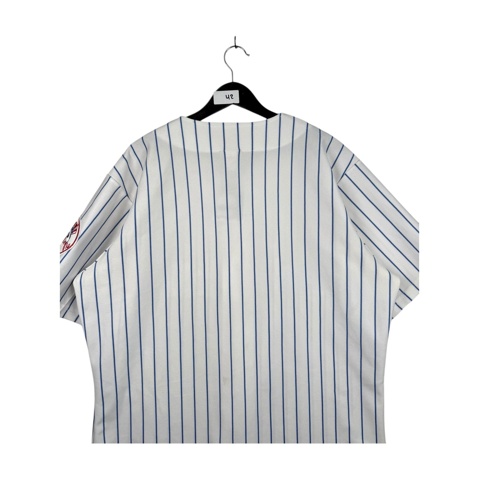 Vintage Thunder Pinstripe Baseball Button Up Jersey