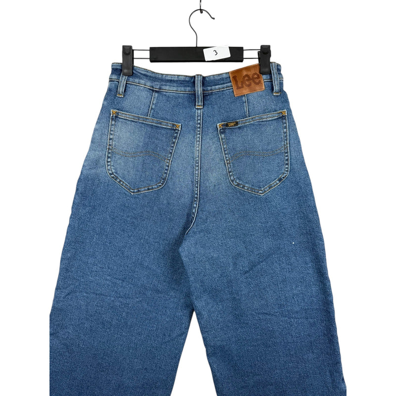 Vintage Lee Patchwork Wide Leg Denim Jeans 28