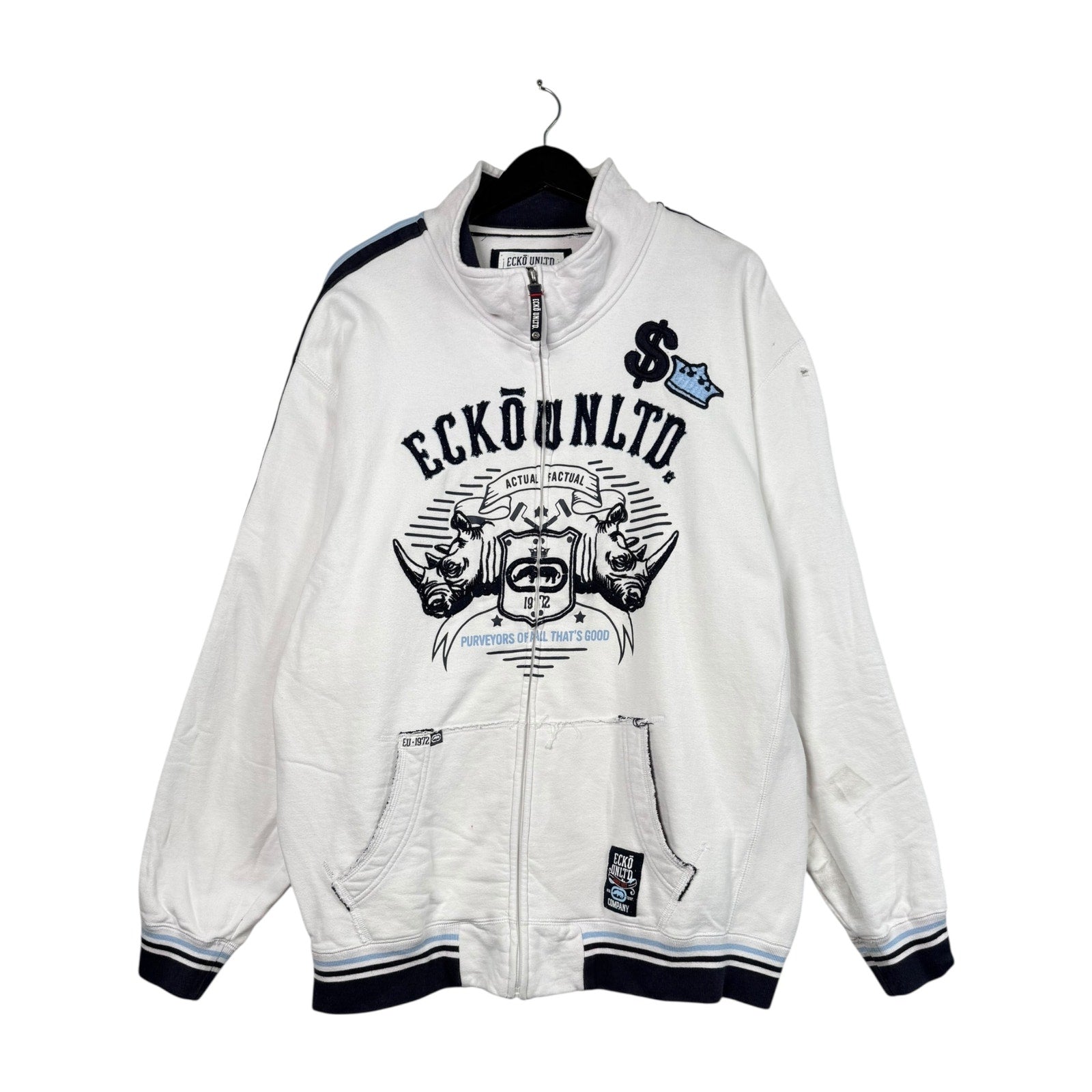 Vintage Ecko Unltd. Chest Logo Full Zip Light Jacket
