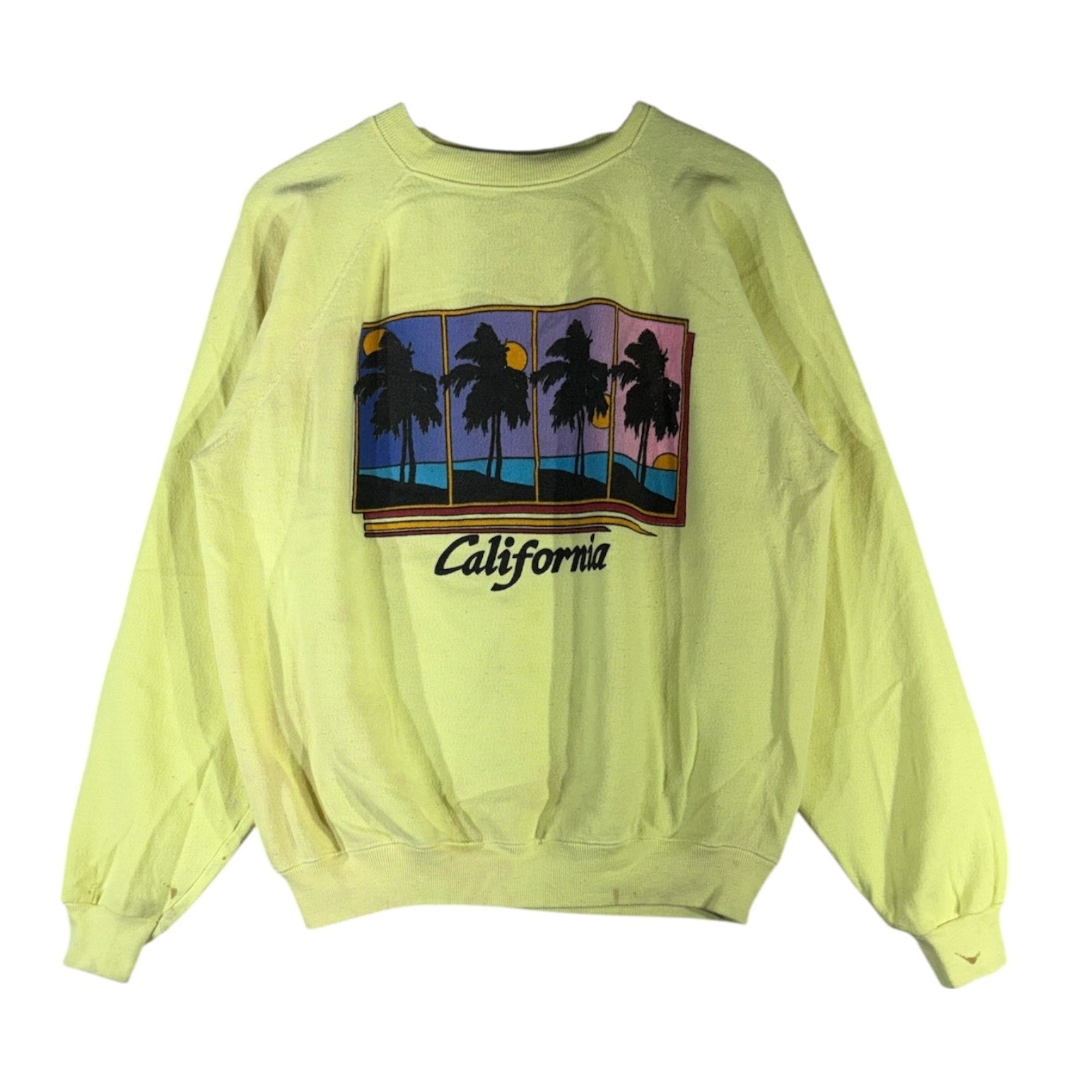 Vintage California Palm Tree Sunset Crewneck