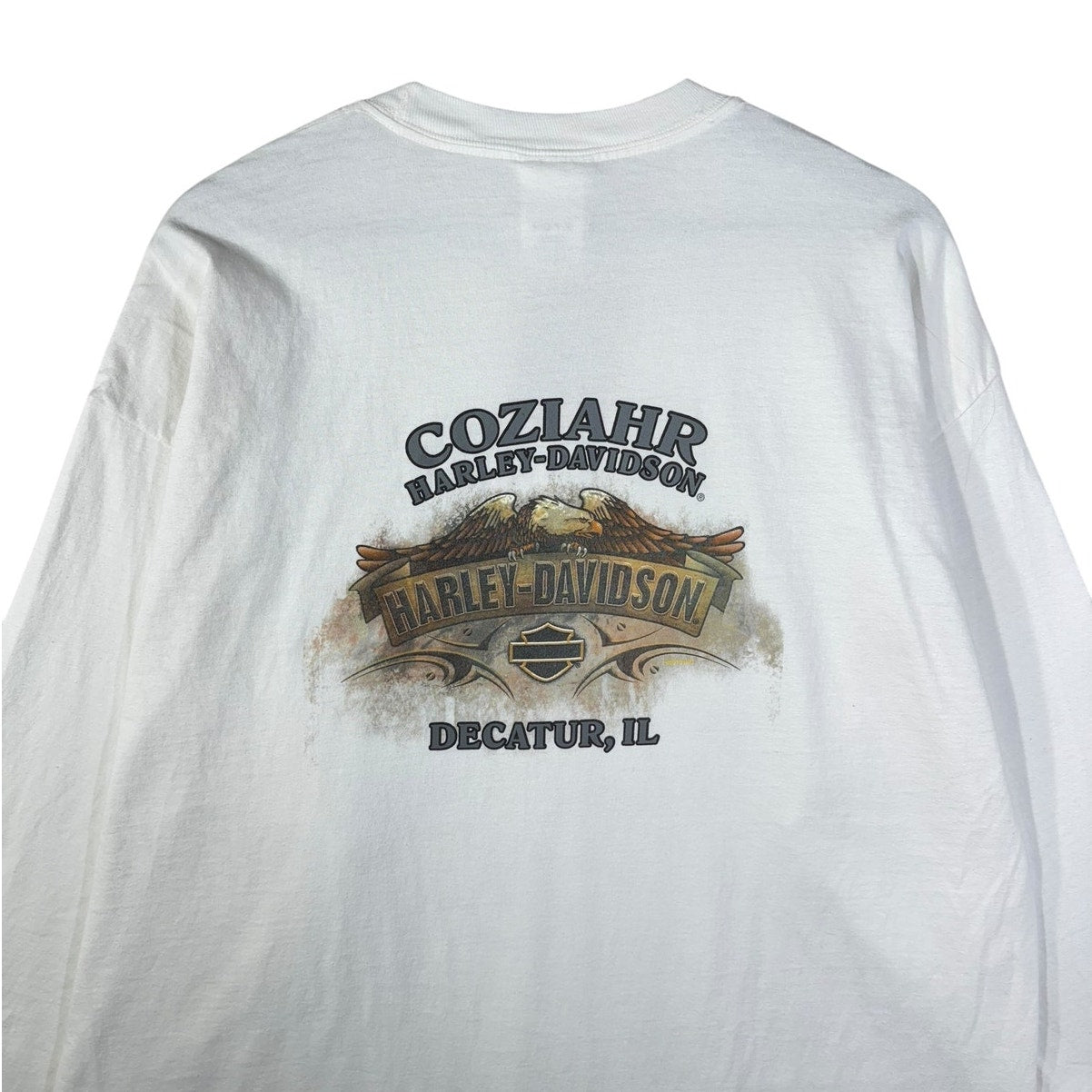 Vintage Harley Davidson Coziahr Decatur IL Long Sleeve T-Shirt